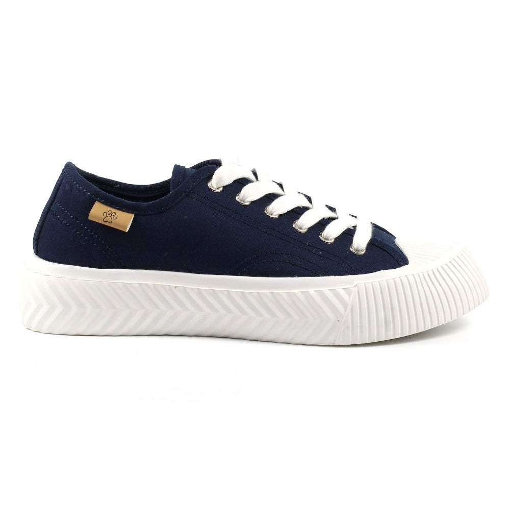 Jayne 11 Navy Trainers-Footwear-White finn