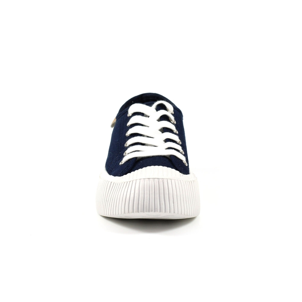 Jayne 11 Navy Trainers-Footwear-White finn