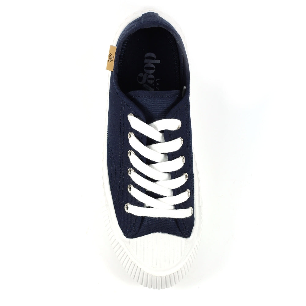 Jayne 11 Navy Trainers-Footwear-White finn