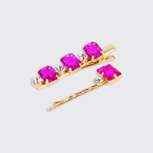 JEWELLED SET OF 2 HAIRCLIPS- CERISE PINK
FE04564