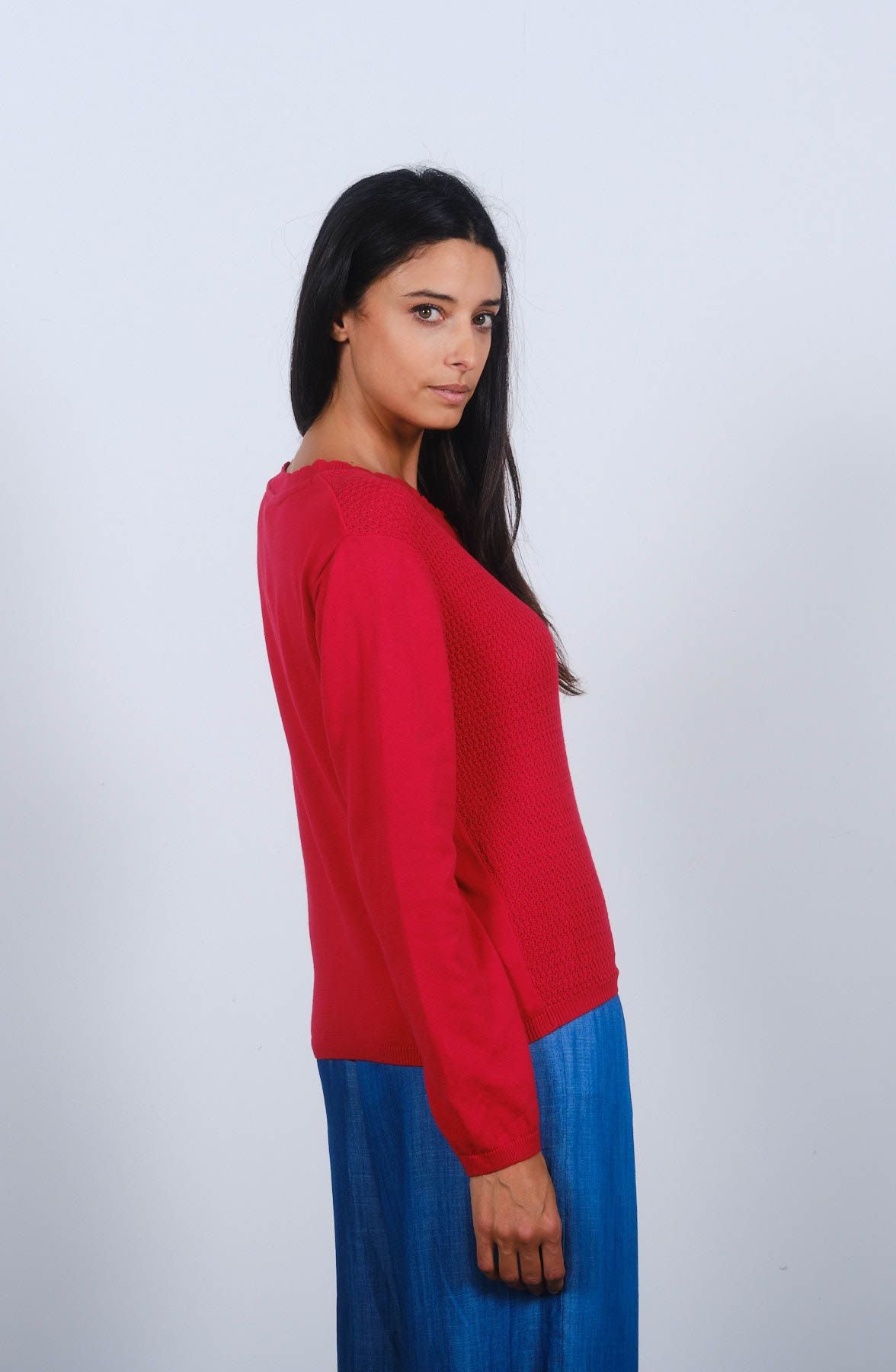 Vivien Cardigan Spicey Orange-Cardigan-White finn