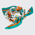 LULU SCARF- TEAL/ORANGE-Scarf-White finn