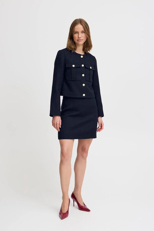 B.young Epia Blazer-Jacket-White finn