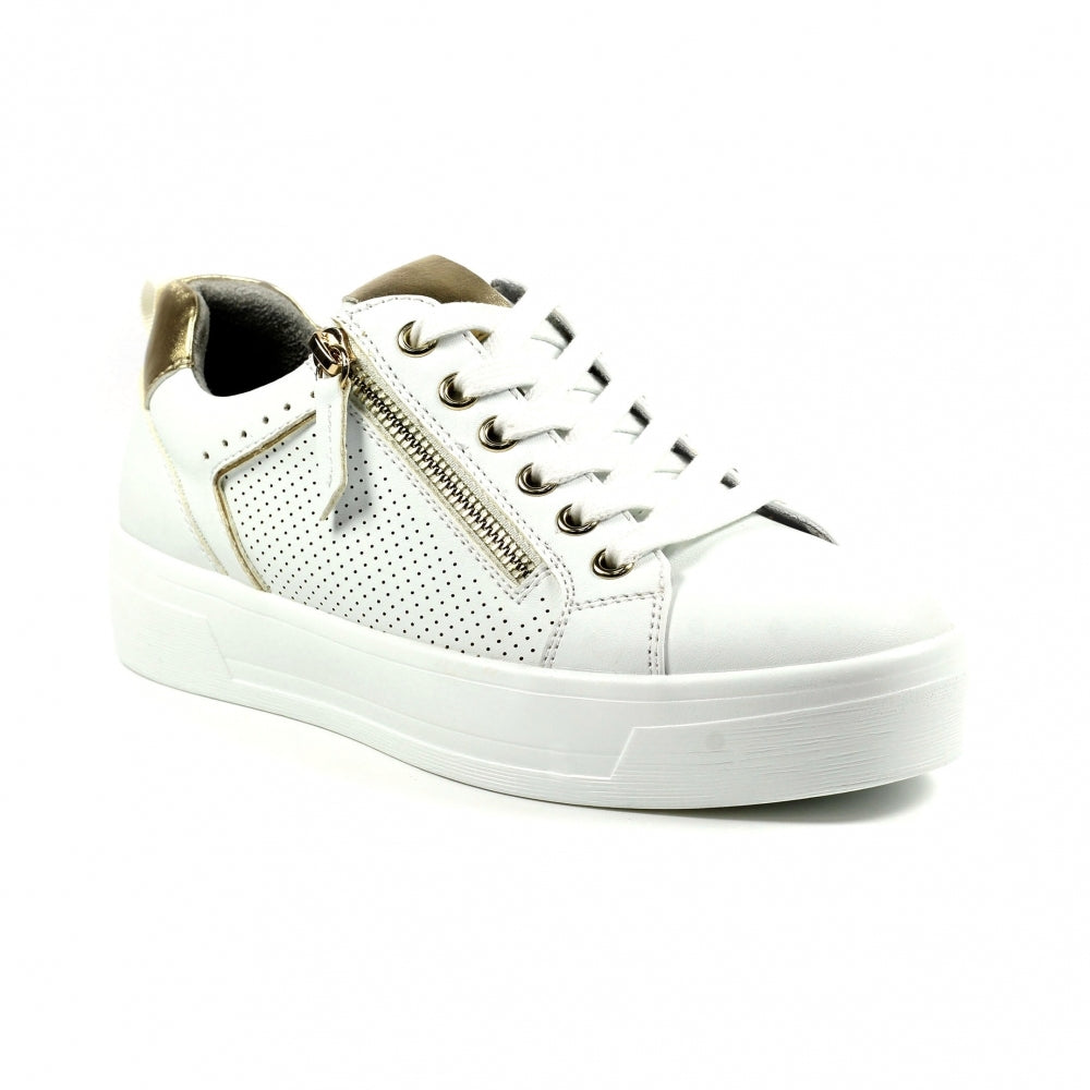 Nia White Trainer-Footwear-White finn