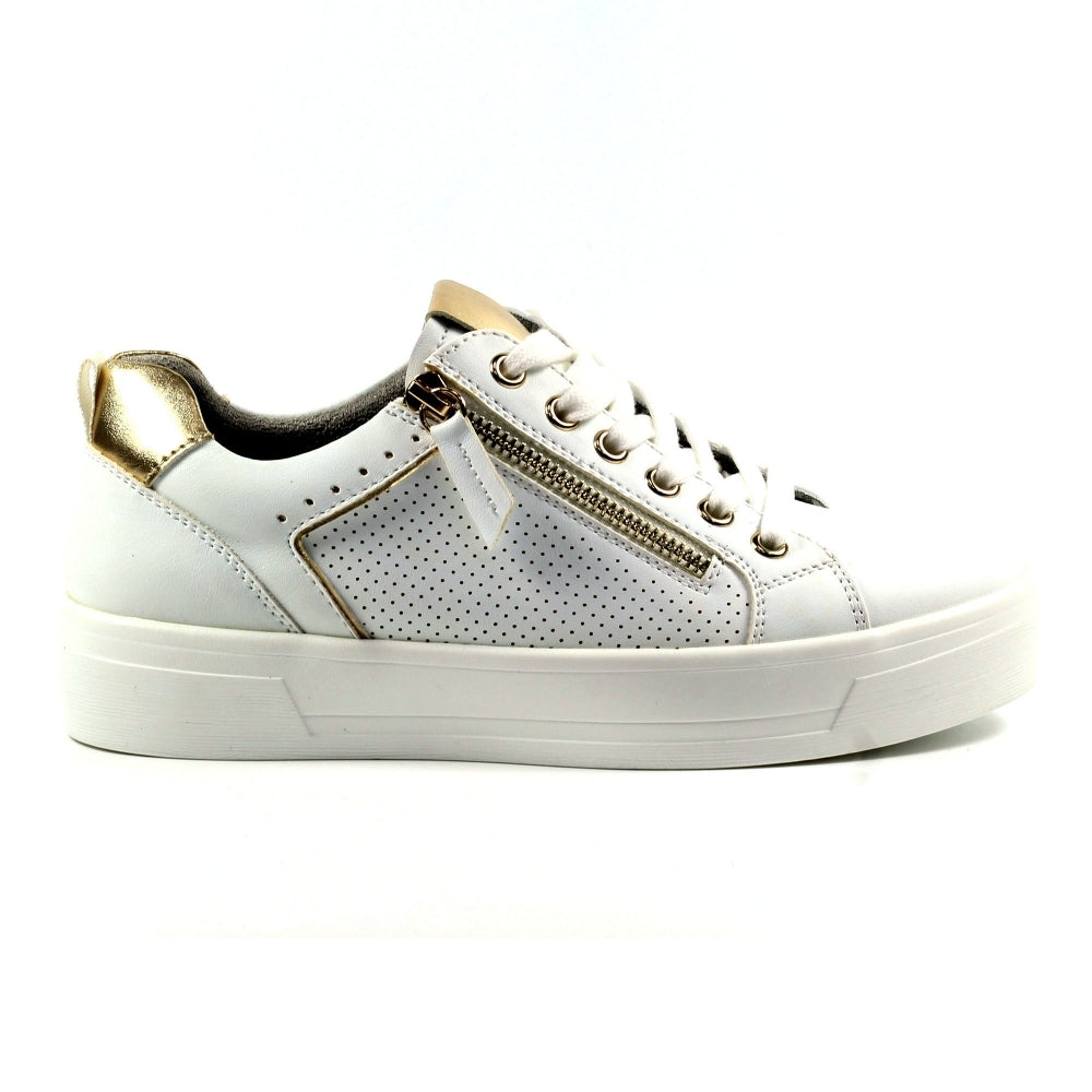 Nia White Trainer-Footwear-White finn