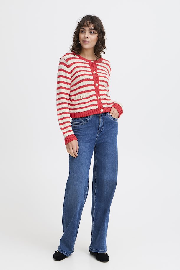 Fransa FRBELINDA Knitted cardigan-White finn