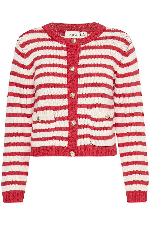 Fransa FRBELINDA Knitted cardigan-White finn