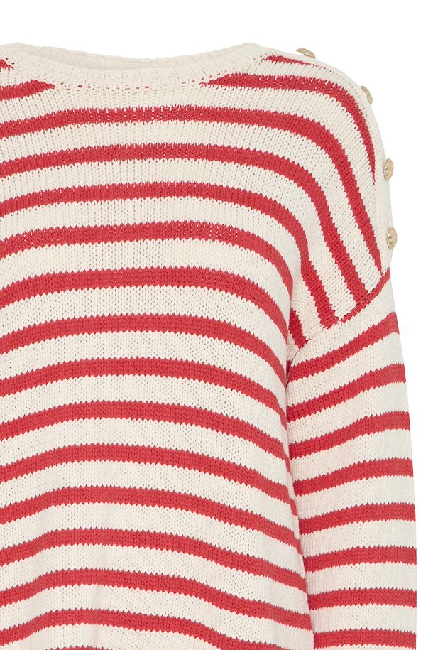 Fransa Frbelinda PU 1 Jumper-Knitwear-White finn