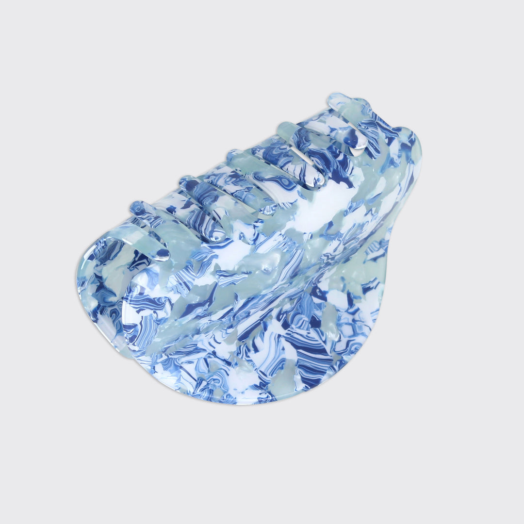 QUARTZ CHUNKY CLAW CLIP- BLUE FE04540-Hairclip-White finn