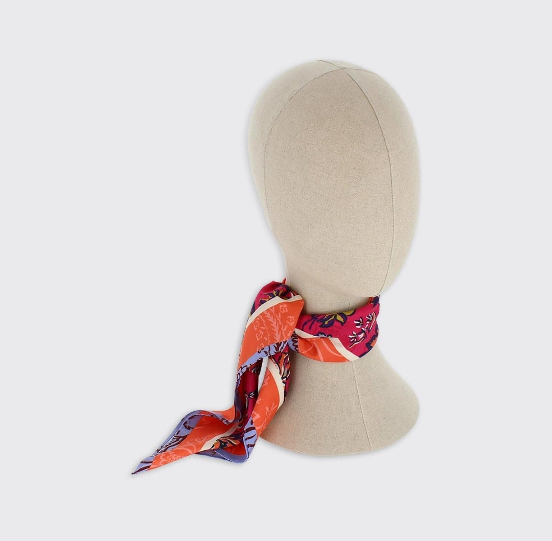 Shelly Square Scarf Cerise-Scarf-White finn