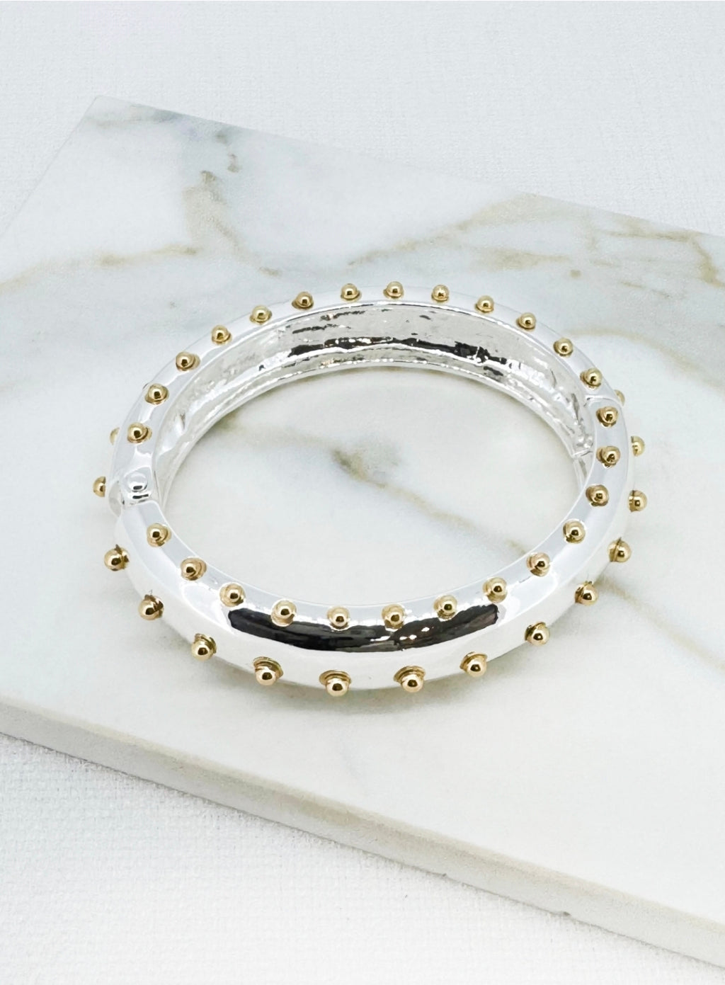 Envy Stud Cuff Bracelet 4924-Envy-White finn