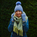 Ester Pom Pom Hat - Blue-Forever England-White finn