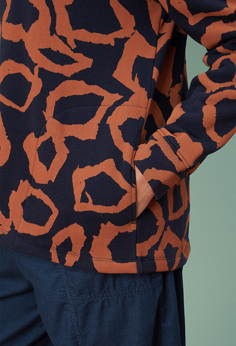 Adini Animal Spot Rue Sweatshirt - Navy