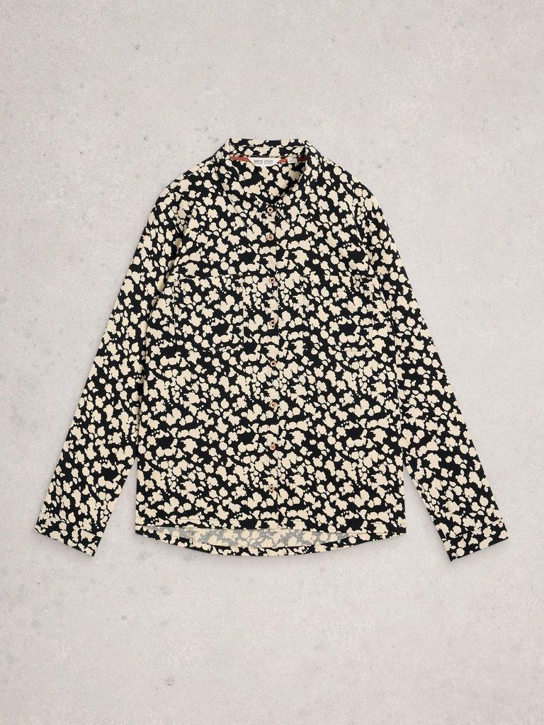 White Stuff Sophie Printed Shirt-Shirts & Tops-White finn