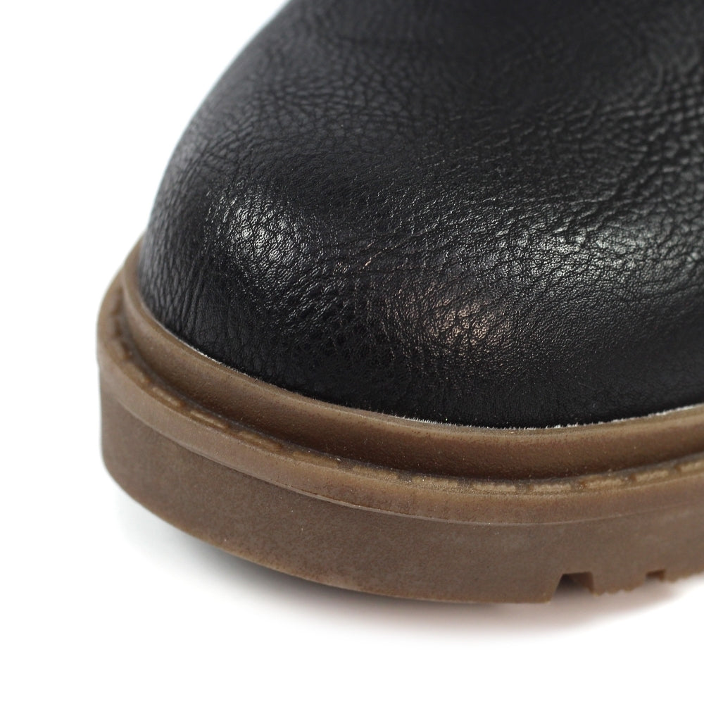 Cambridge Mid Calf Black Boot