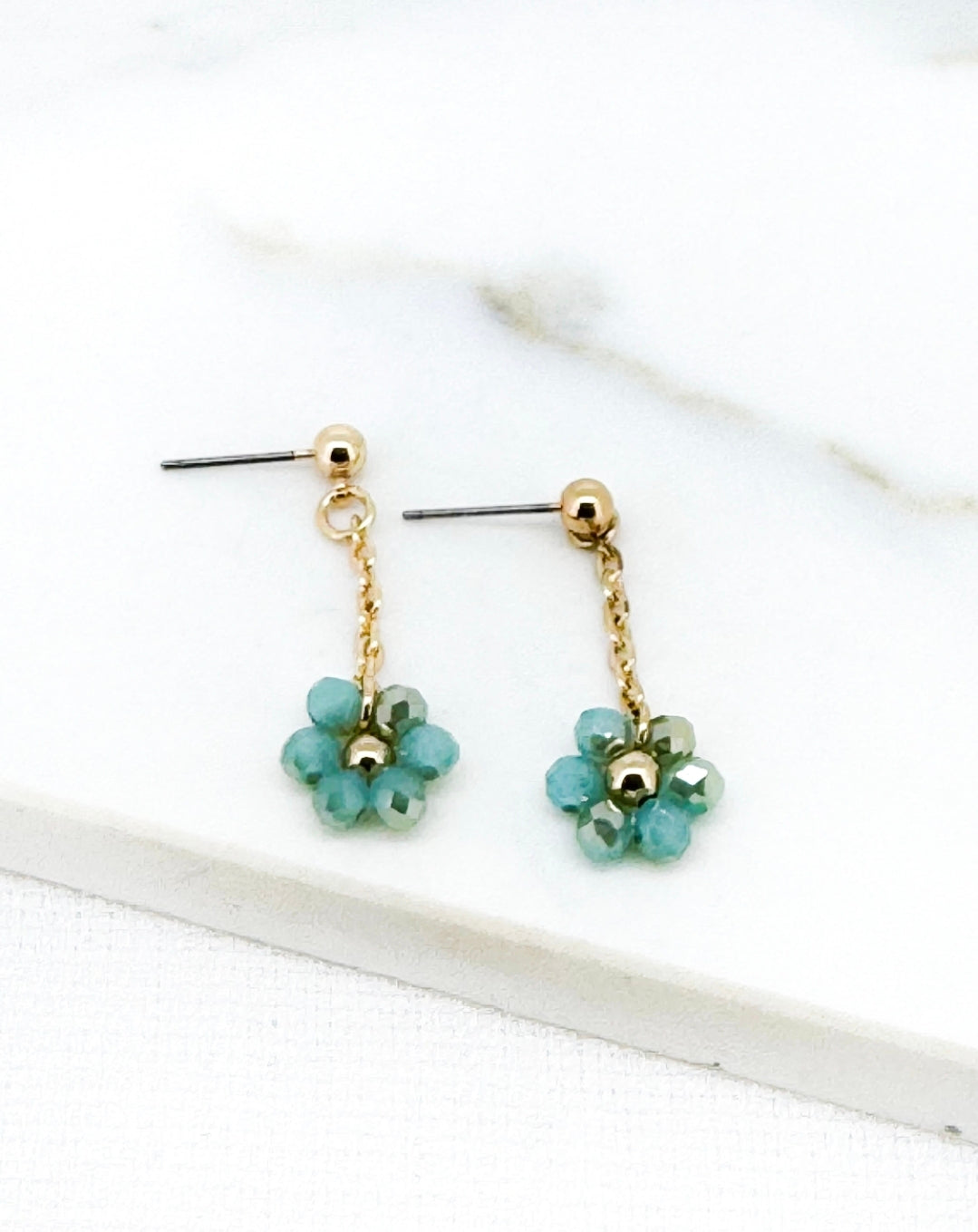 Envy Flower Drop Earrings 4850-Envy-White finn