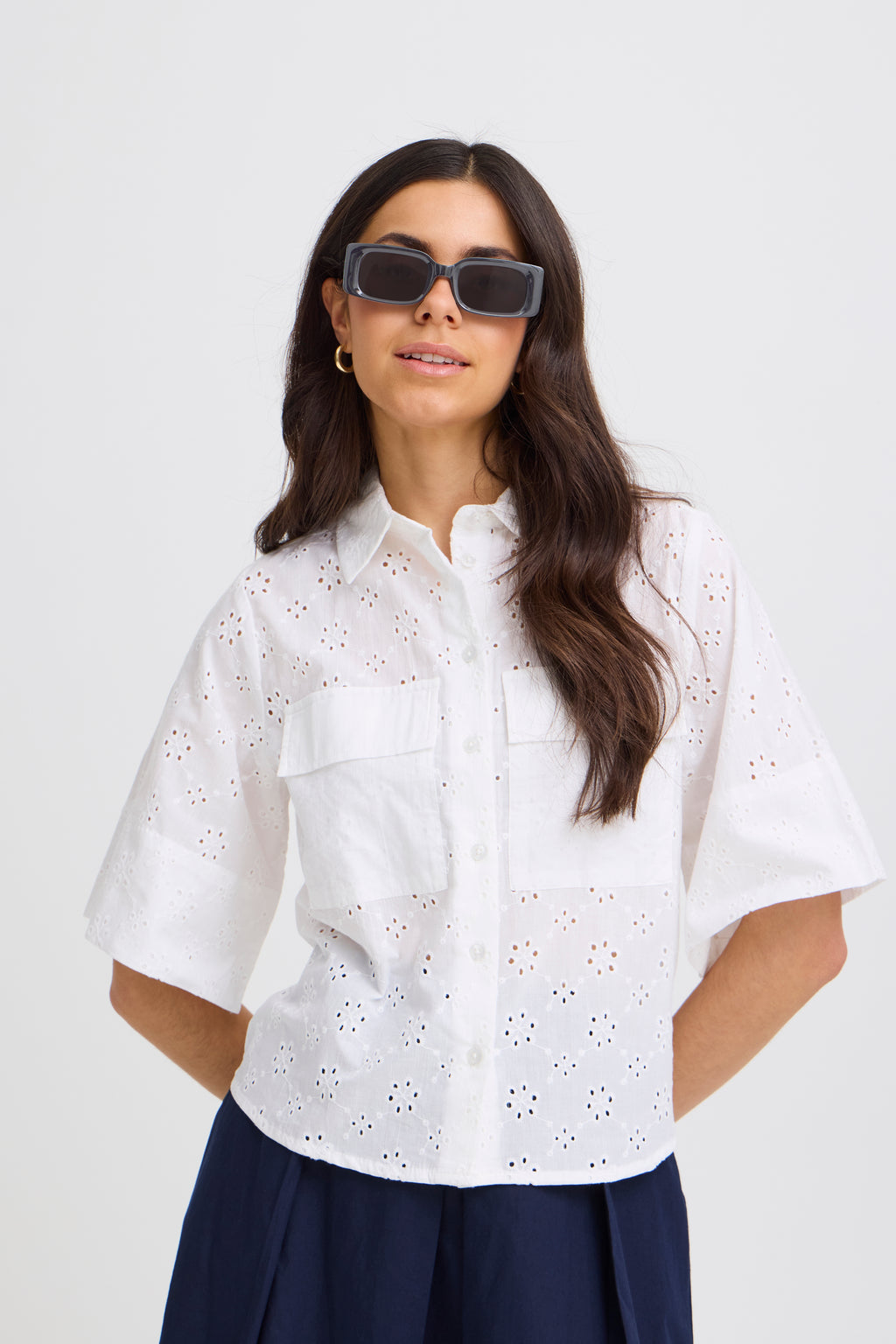 Fransa Frdante Sunglasses-Fransa-White finn