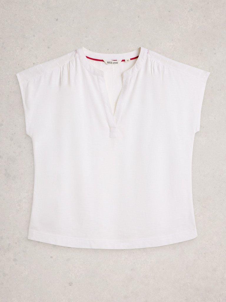 White Stuff NOLA NOTCH BRODERIE TEE