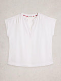 White Stuff NOLA NOTCH BRODERIE TEE-Shirts & Tops-10-