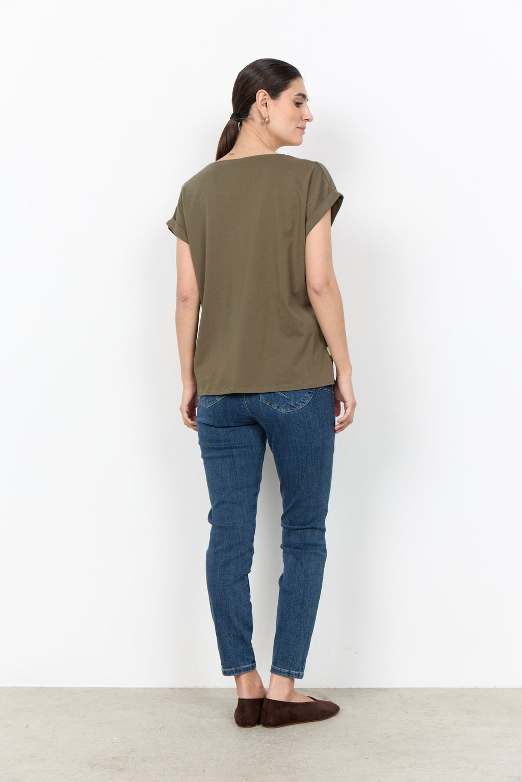 Soya Concept  SC-GAIL Top Leaf Print