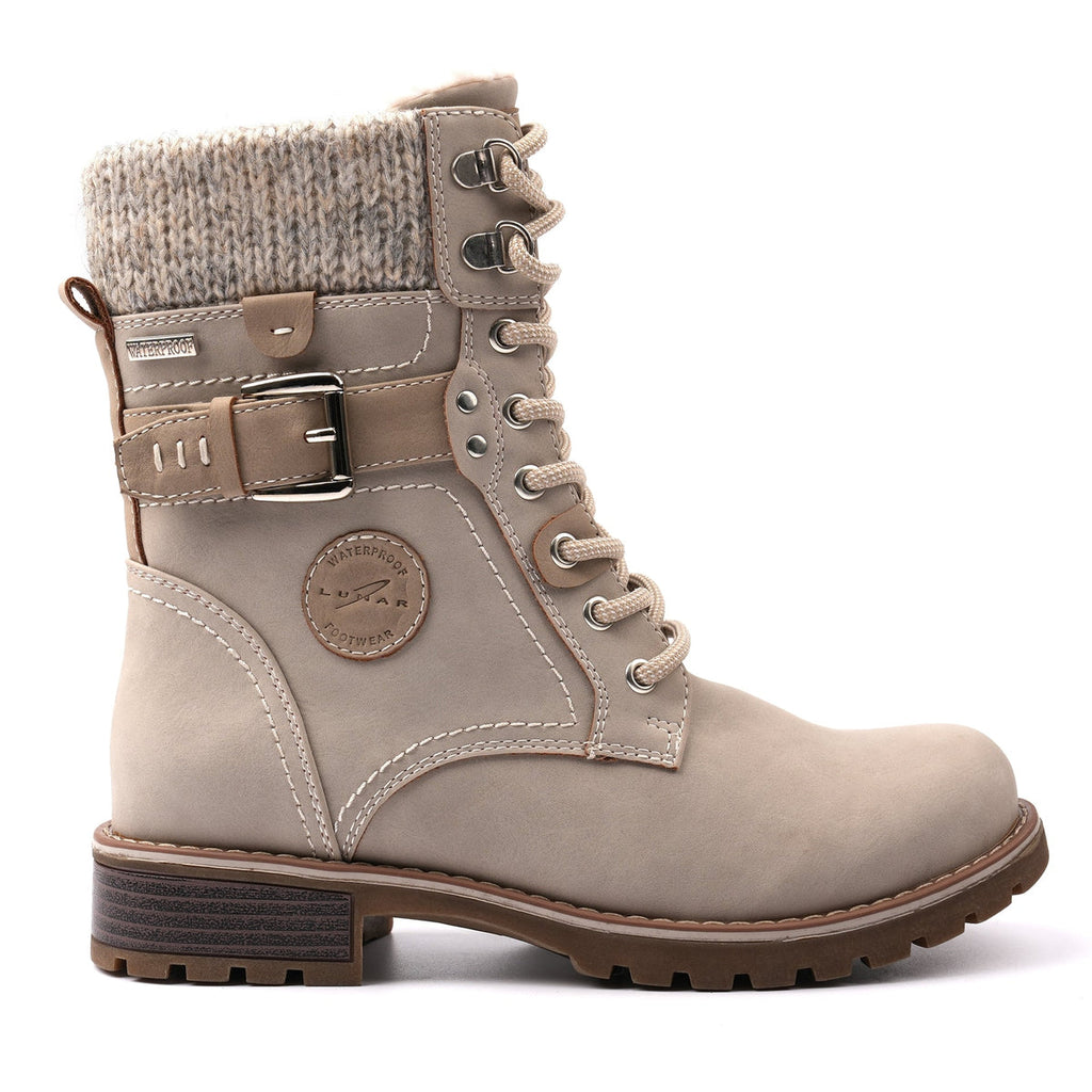 Lunar Debbie Beige Waterproof Boot