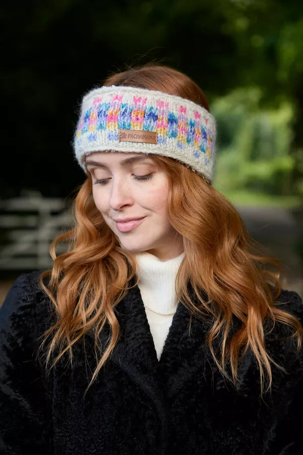 Pachamama Arundel Headband Oatmeal-Headband-White finn