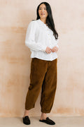 Lily and Me Sage Frill Organic Cotton Jersey Blouse White