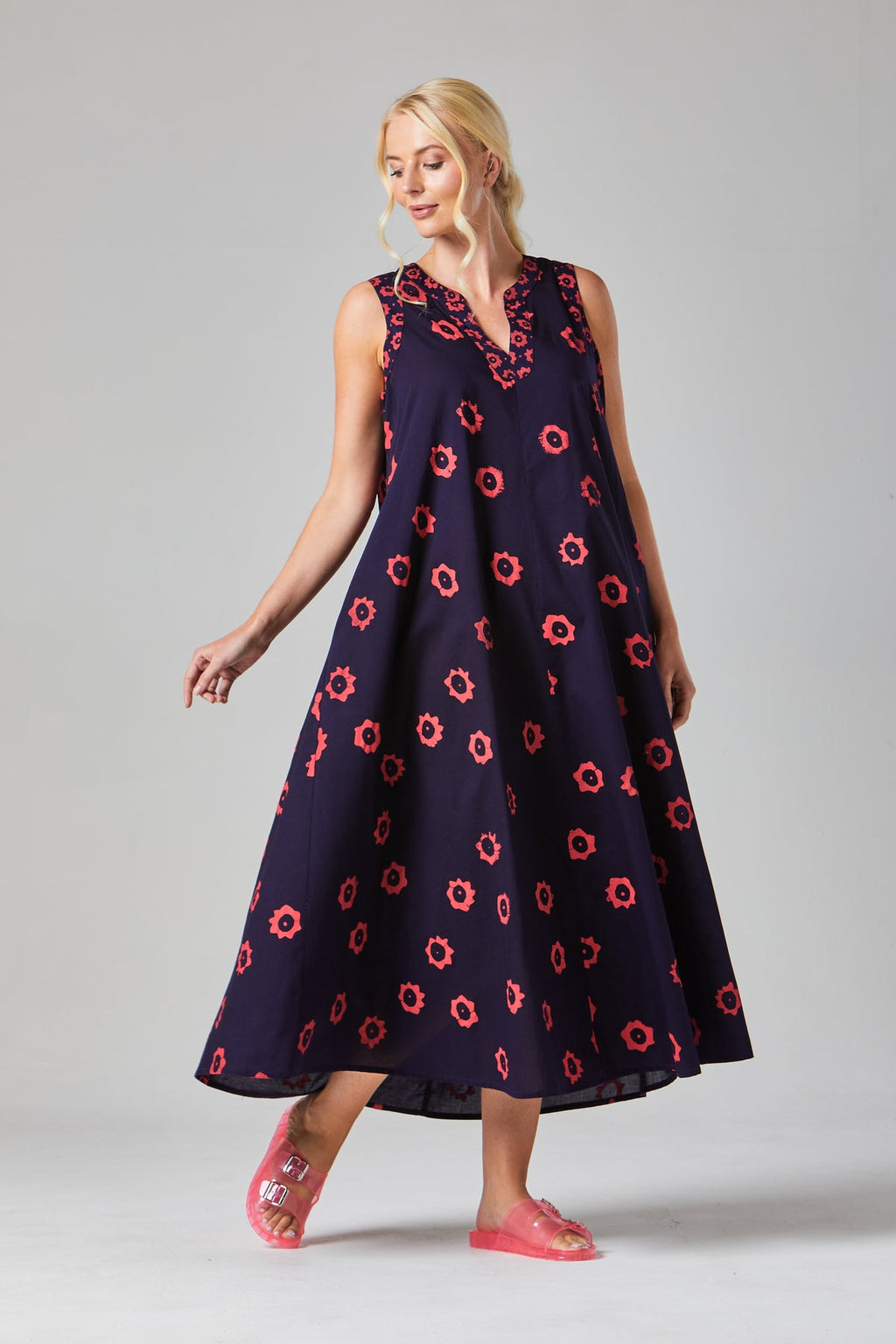 Alice Collins Patsy Dress-Dress-8-Rich Navy/Red-