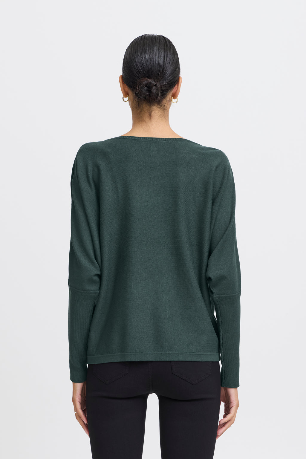 B young Bymmorla Batwing Jumper-Knitwear-White finn