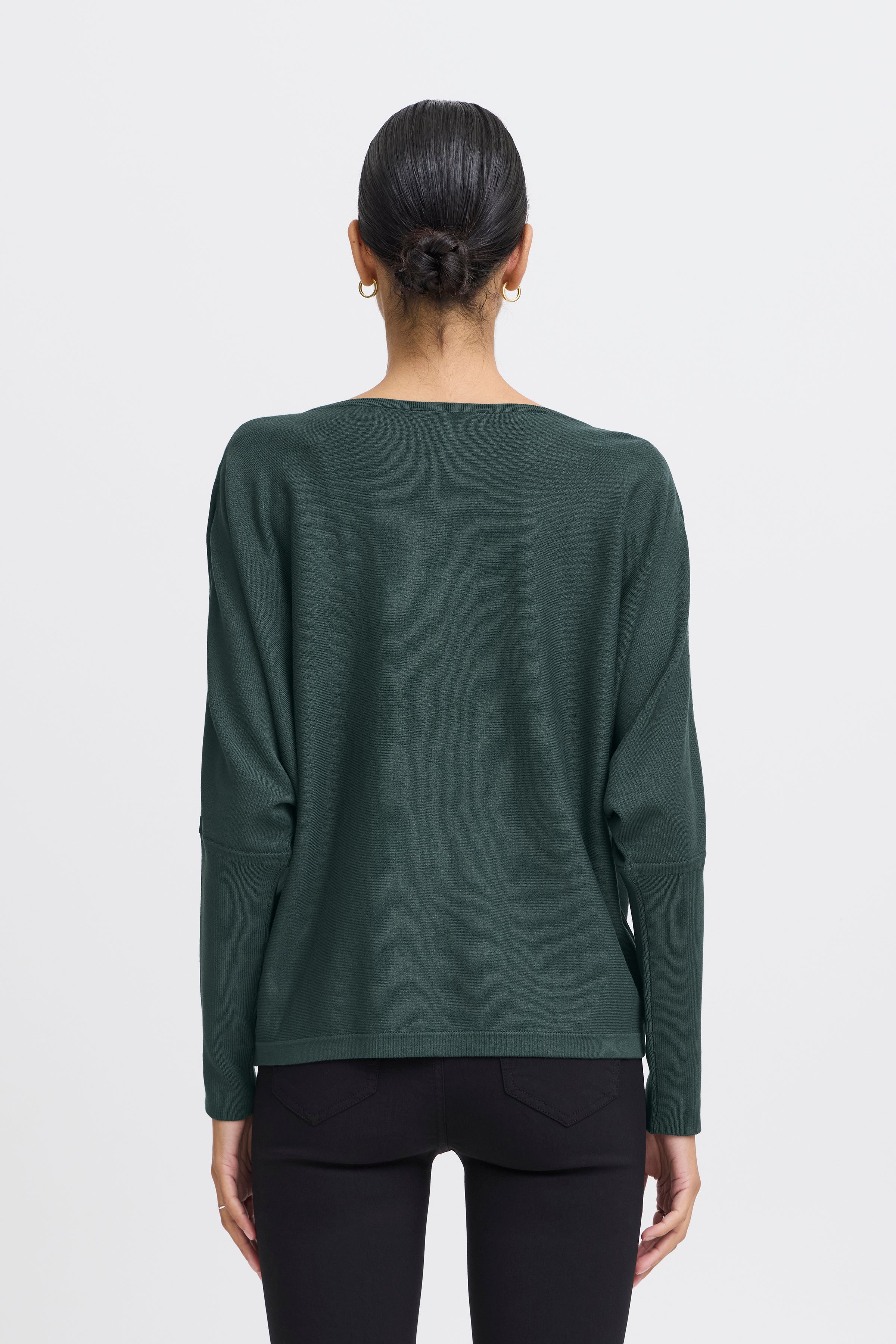 B young Bymmorla Batwing Jumper-Knitwear-White finn