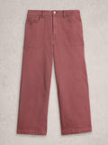 White Stuff Tia Wide Leg Crop Jean-Trouser-White finn