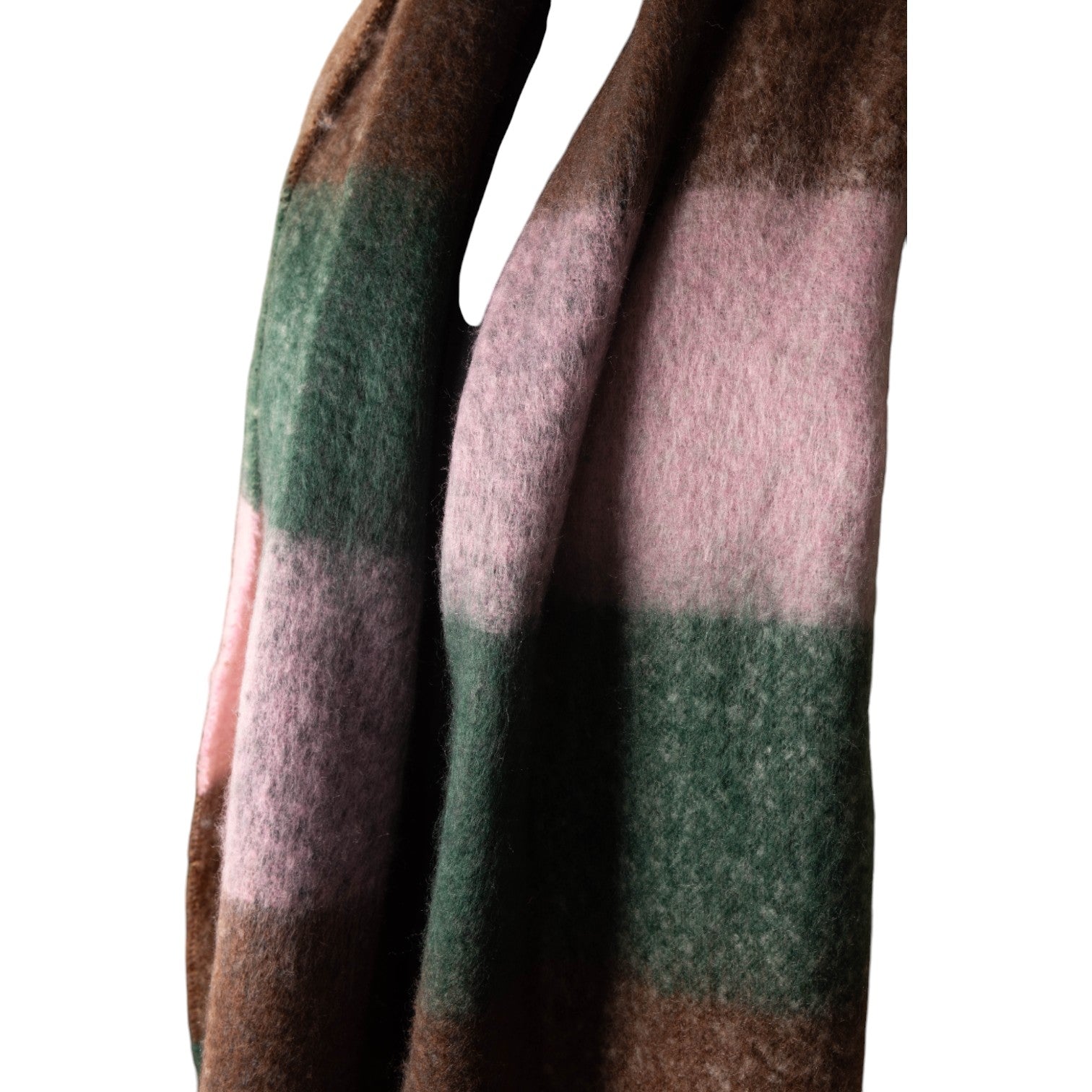 Jess and lou Checked Chunky Scarf-Jess and Lou-White finn