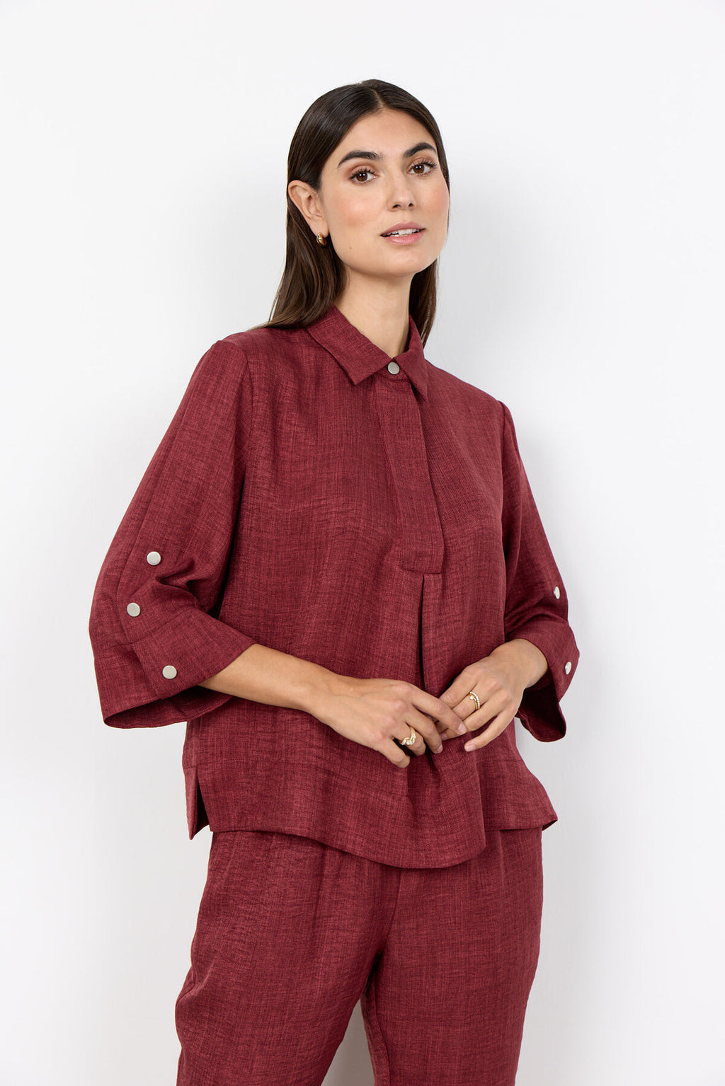 Soya Concept SC-CHARISSA 5 Shirt Dark red