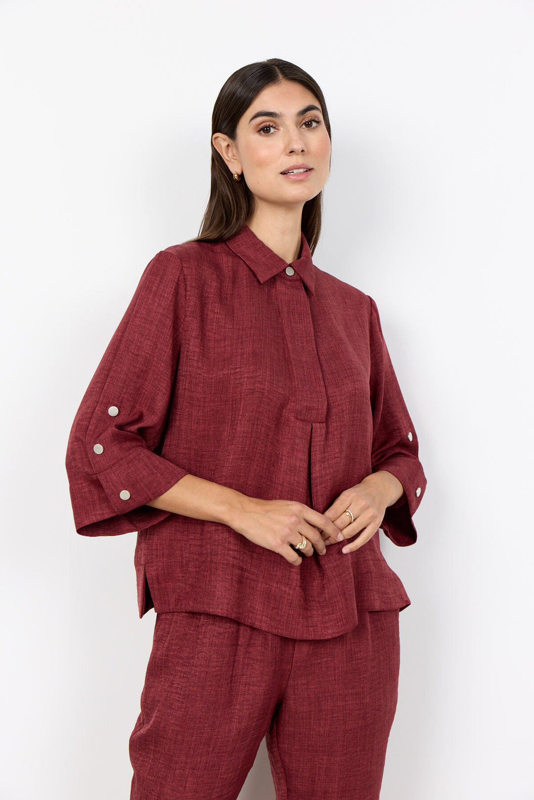 Soya Concept SC-CHARISSA 5 Shirt Dark red