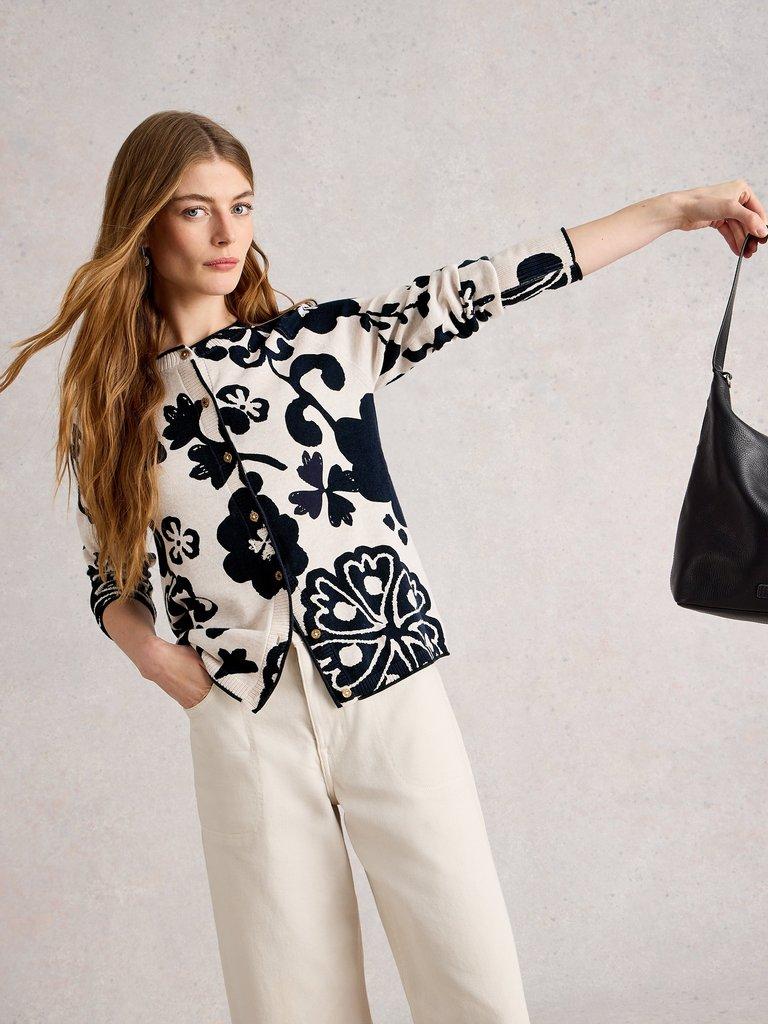 White Stuff Lulu Print Cardigan