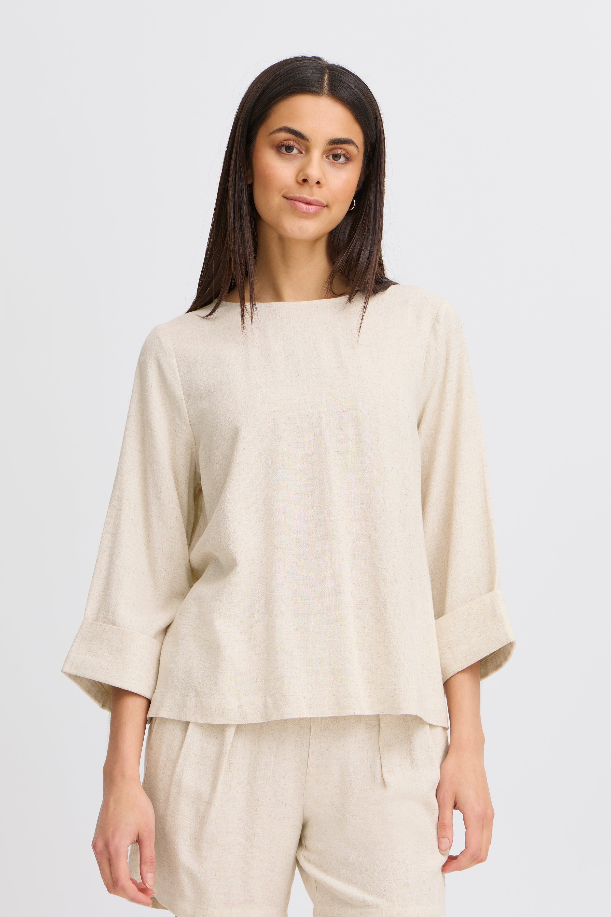 Fransa Fratel Blouse 2-Shirts & Tops-White finn