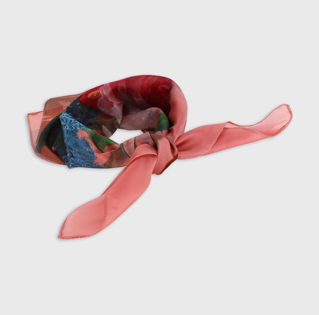 Forever England Beth Floral Scarf-Scarf-White finn