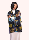 Powder Hellebore Short Kimono Jacket