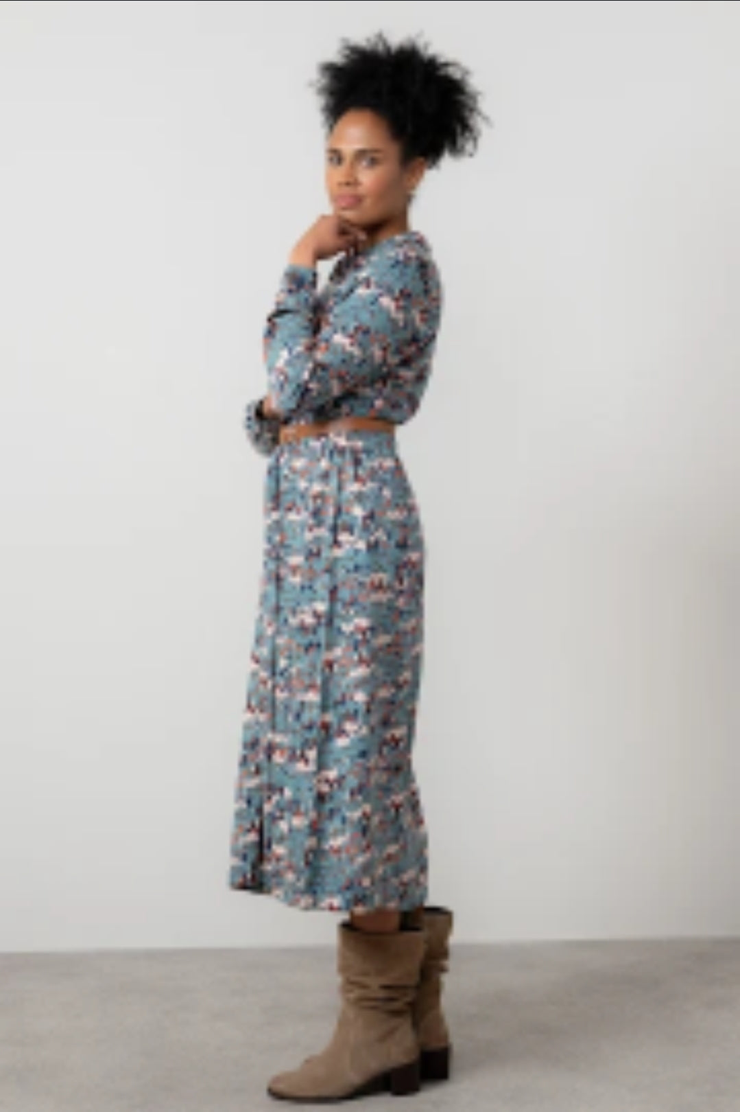 Lily and Me Seasons Dress Clover-White finn