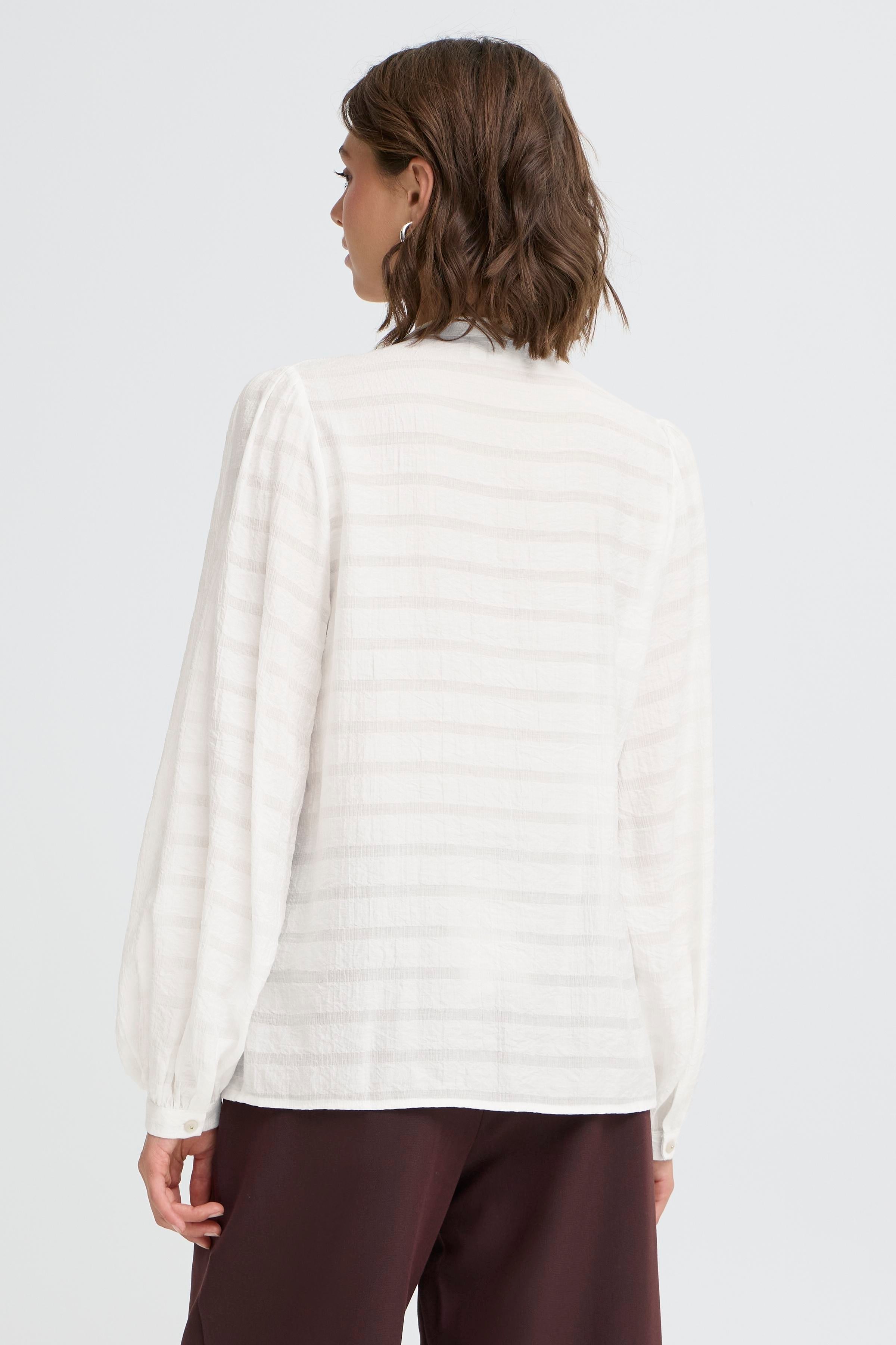 Fransa Frbina Shirt-Shirts & Tops-White finn