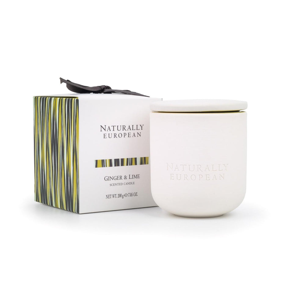Naturally European Ginger and Lime 200g Candle