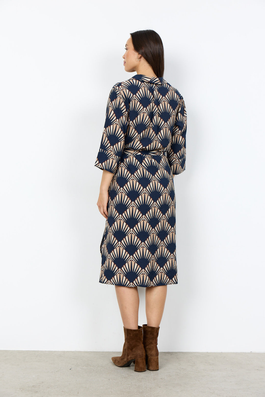 Soya Concept SC-HALIN AOP 3 Dress Navy