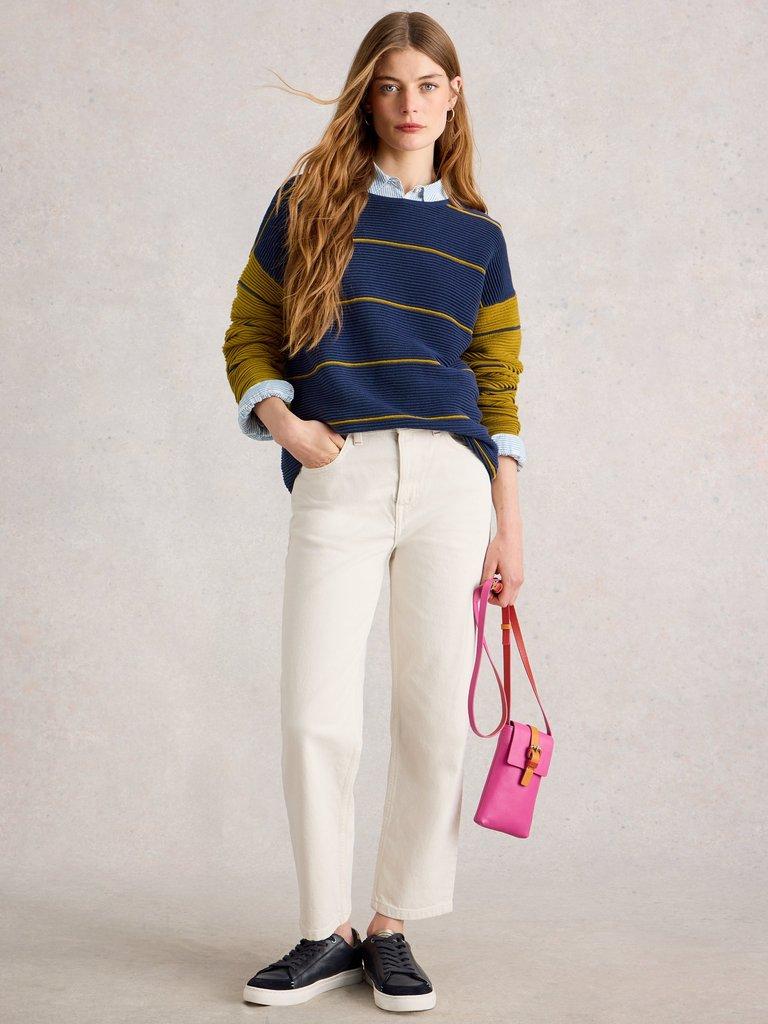 White Stuff Jana Stripe Jumper-Jumper-White finn