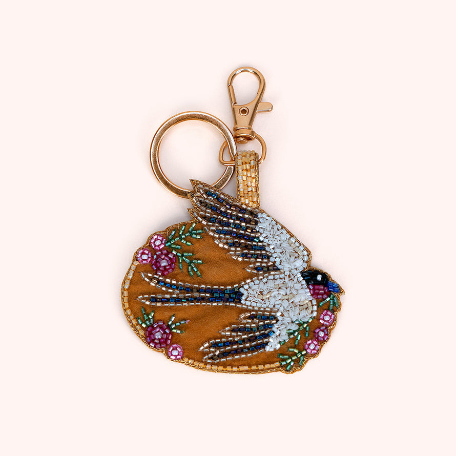 Powder Beaded Keychain