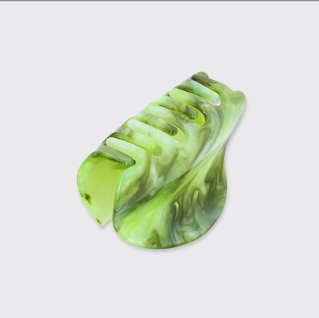 Millie Mae Matcha -Chunky Claw Clip - Green