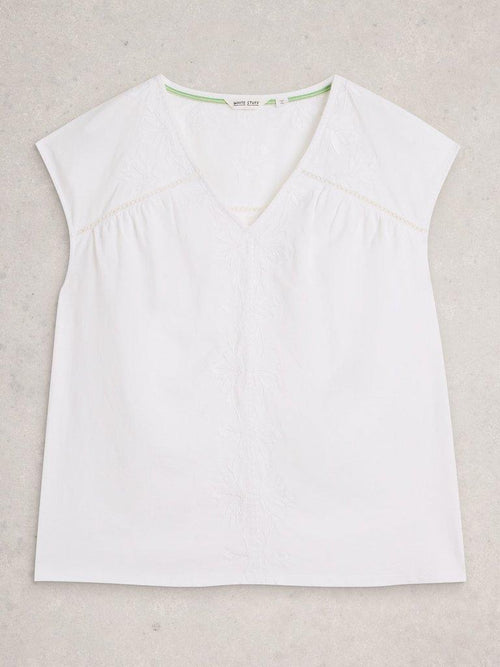 White Stuff FLISS FLORAL V NECK TOP-Shirts & Tops-10-