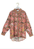 One Hundred Stars Giant Kantha Dusk Oversized Shirt-One Hundred Stars-White finn