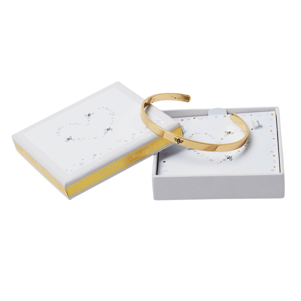 Belly Button Designs Gift Boxed Bangle-White finn