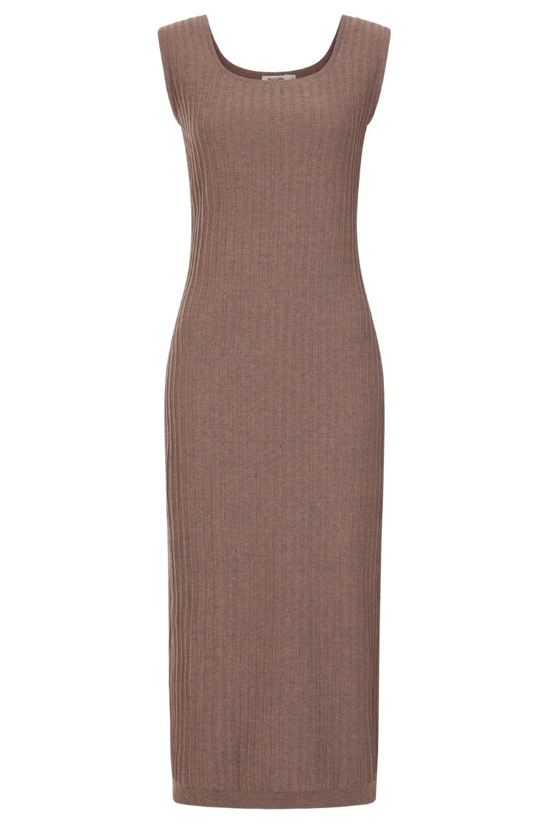 Alice Collins Misha Knitted Dress-Dress-White finn