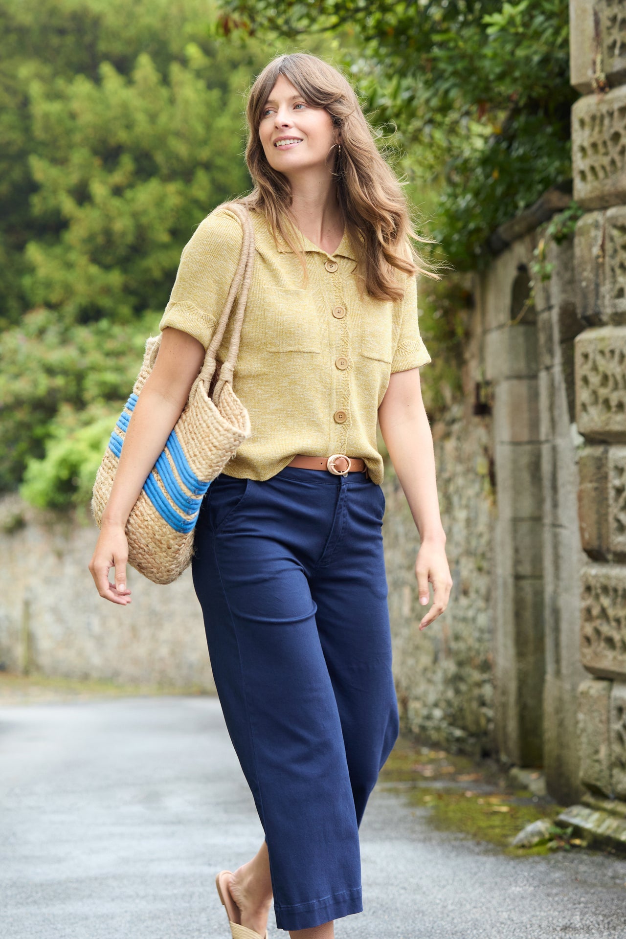 Lily and Me Phoebe Short Sleeve Knitted Jacket Lime